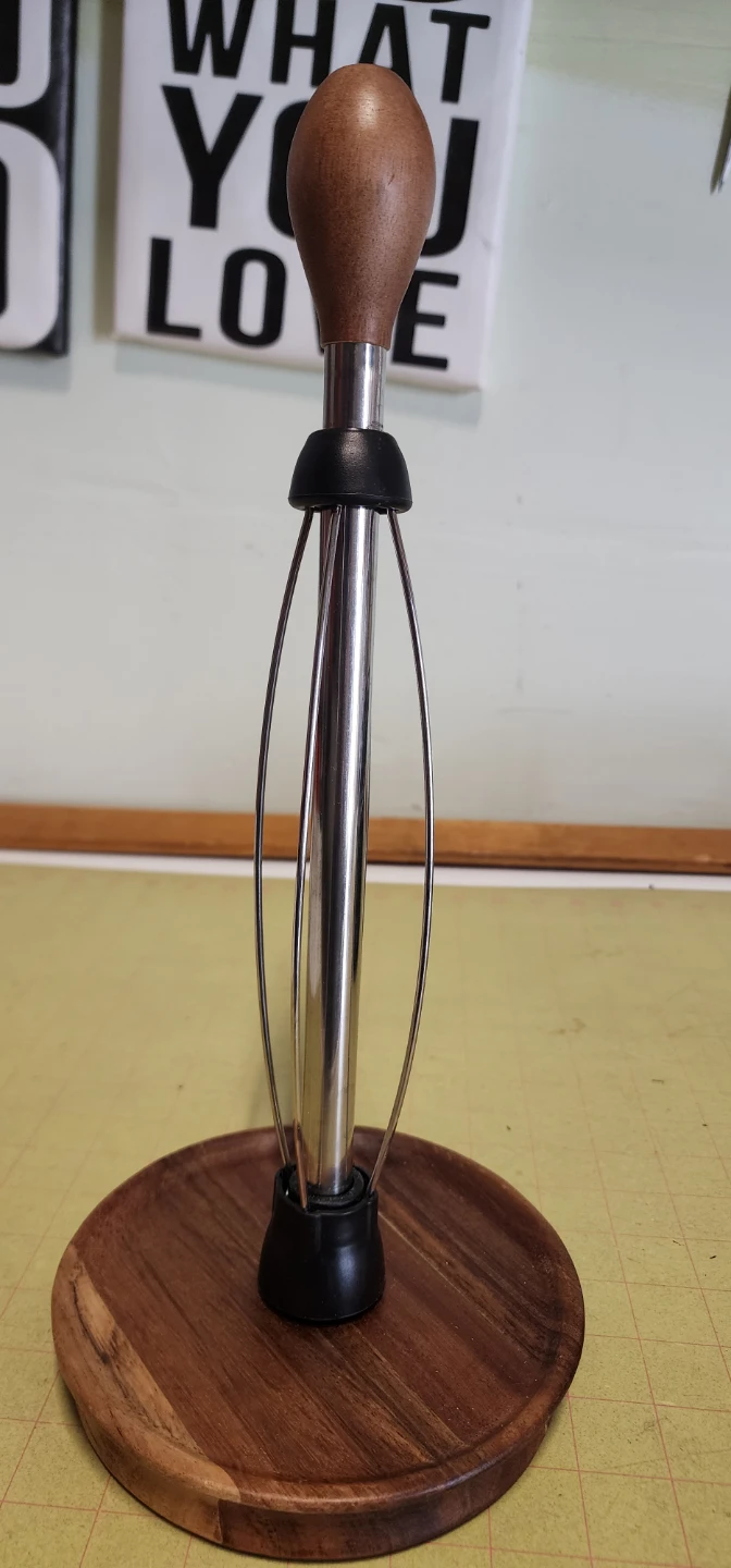 Wooden Base Paper Towel Holder - photo 3