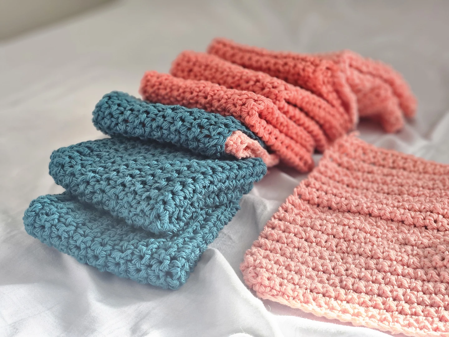 Crocheted Washcloths - Set of 7