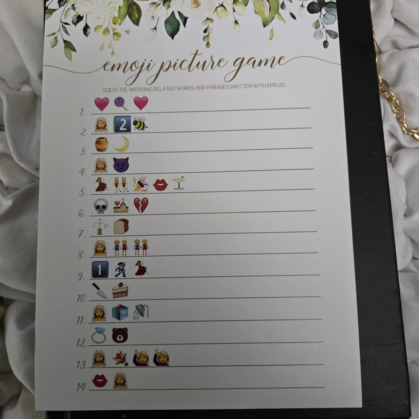 Wedding Shower Game Cards - - photo 3