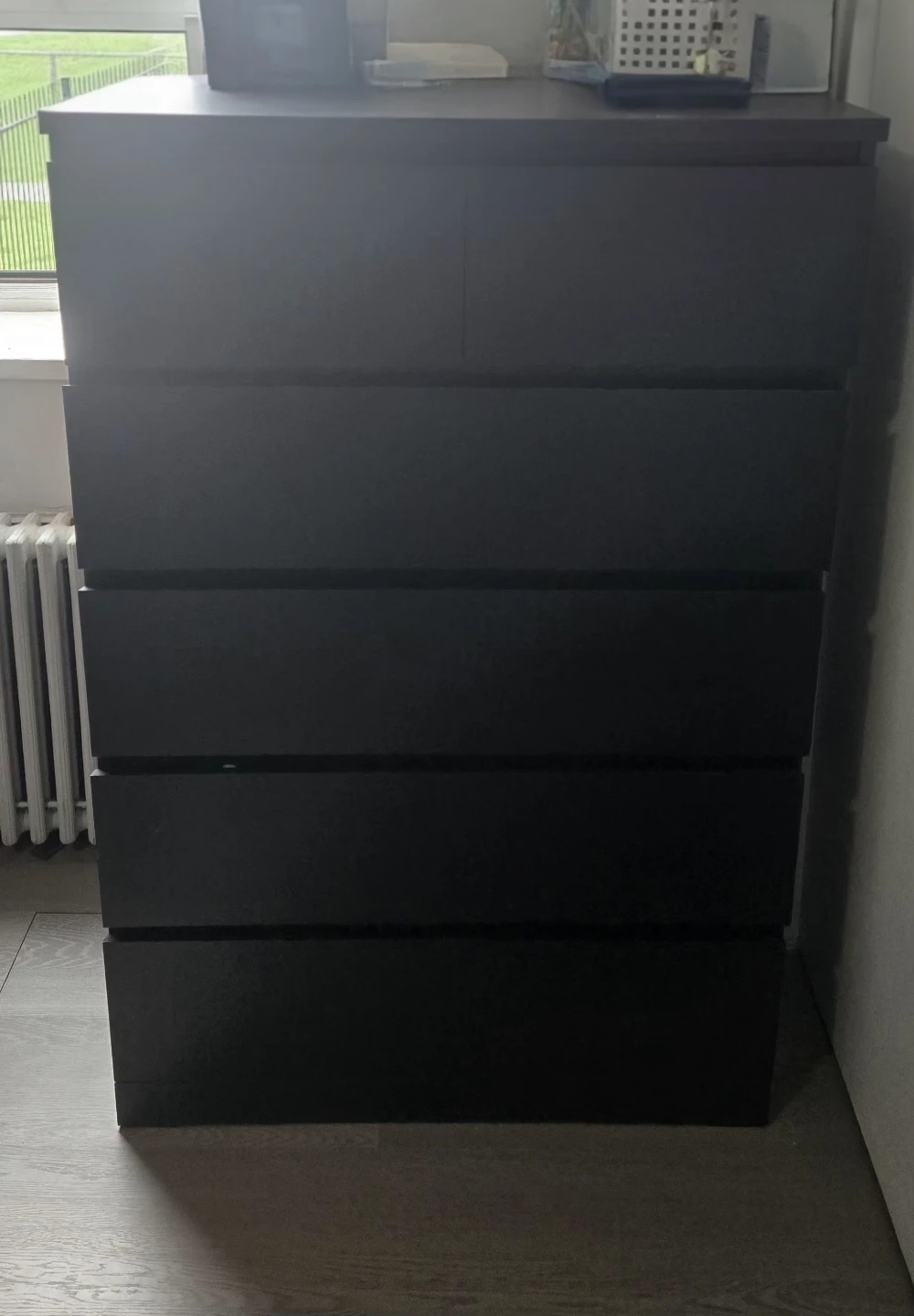 IKEA MALM 6-drawer dresser - Black-brown