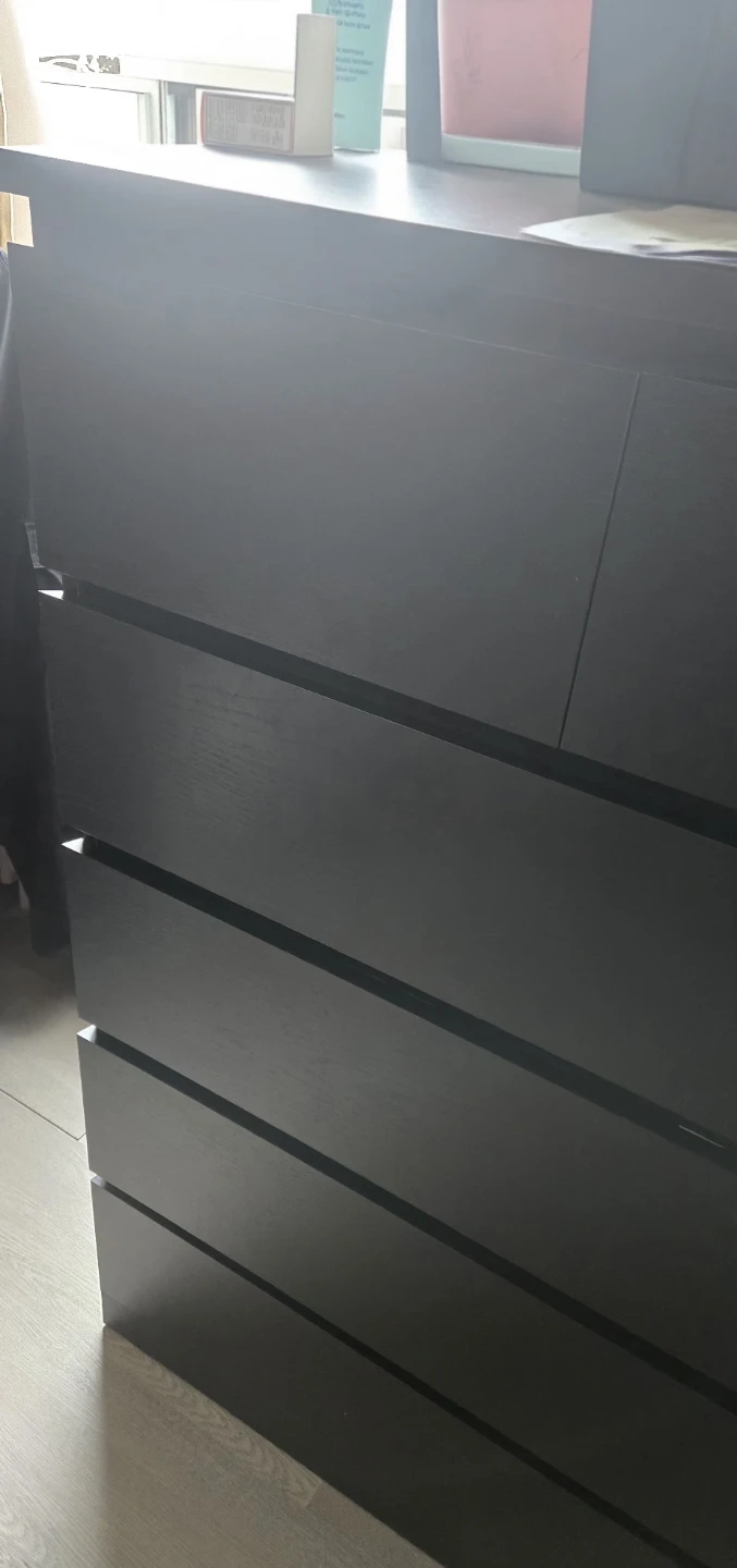 IKEA MALM 6-drawer dresser - Black-brown - photo 2