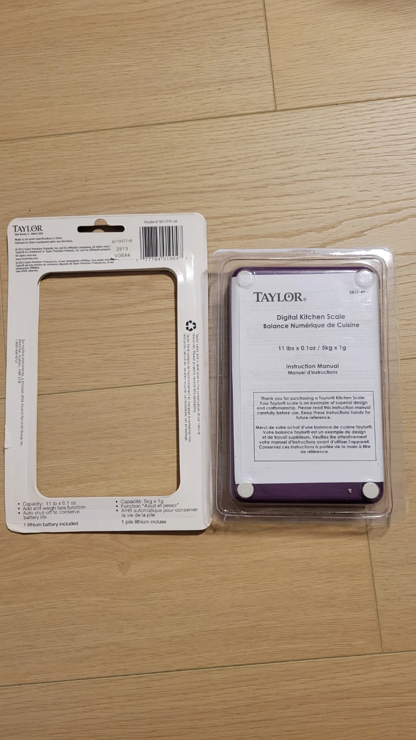 Taylor Digital Kitchen Scale - Purple - photo 3