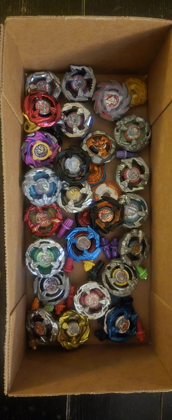 Beyblade Lot with Stadiums and Launchers