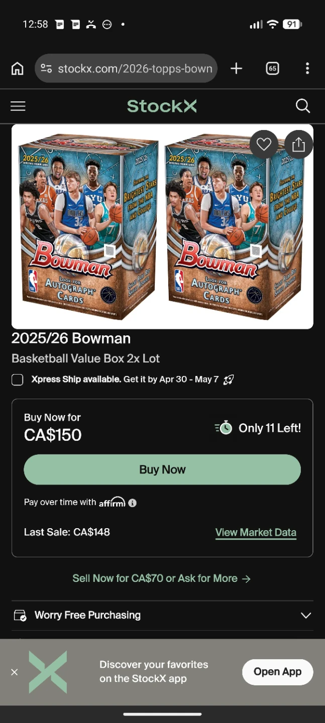2025/26 Topps Bowman Basketball Value Box - photo 4