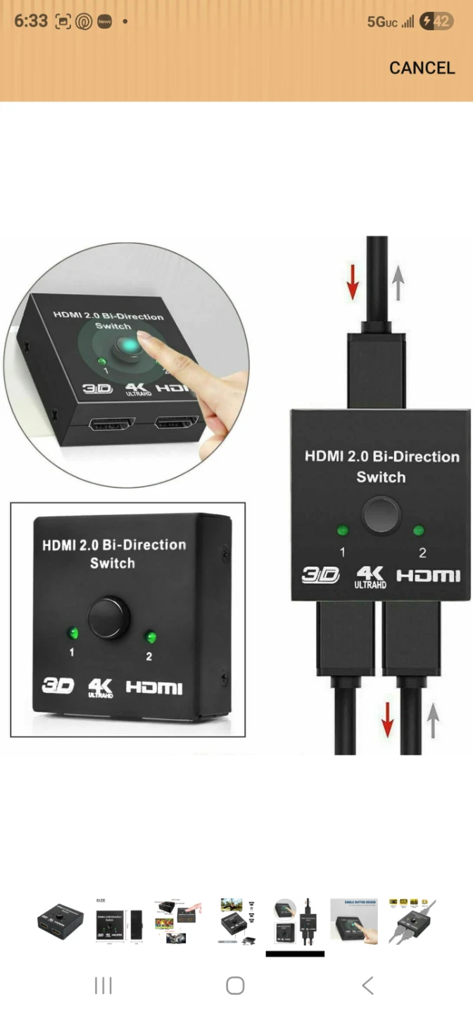 HDMI 2.0 Bi-Direction Switch 4K UltraHD 3D - photo 5