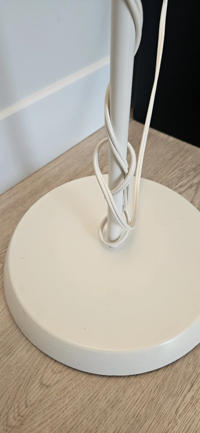 White floor lamp with adjustable reading light - photo 3