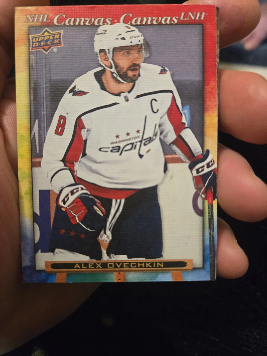 Upper Deck NHL Canvas Alex Ovechkin Hockey Card