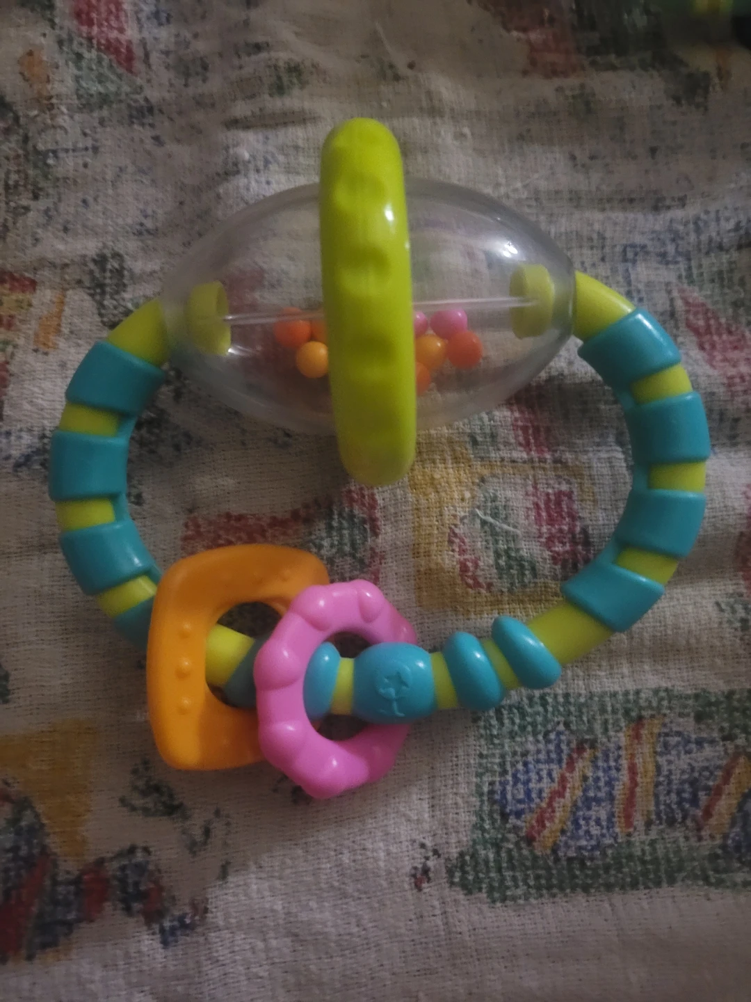 Bright Starts Grab and Spin Baby Rattle and Teether Toy. - photo 2
