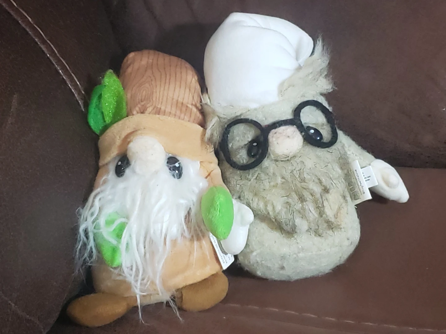 2 Small Gnome Plushies  From Hug.