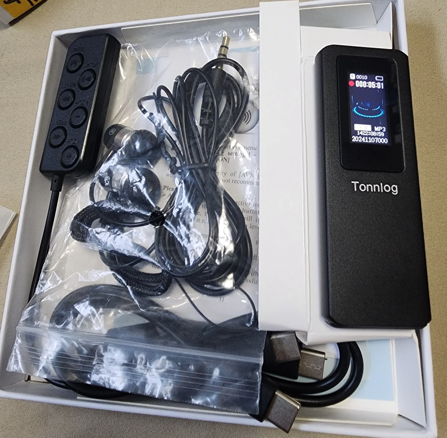 Tonnlog Mini Digital Voice Recorder 128GB