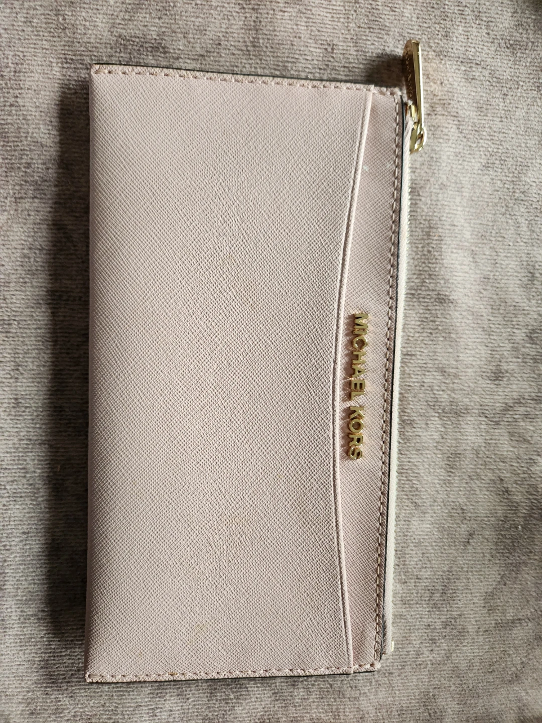 Michael Kors Card Holder Wallet - Pink Saffiano Leather