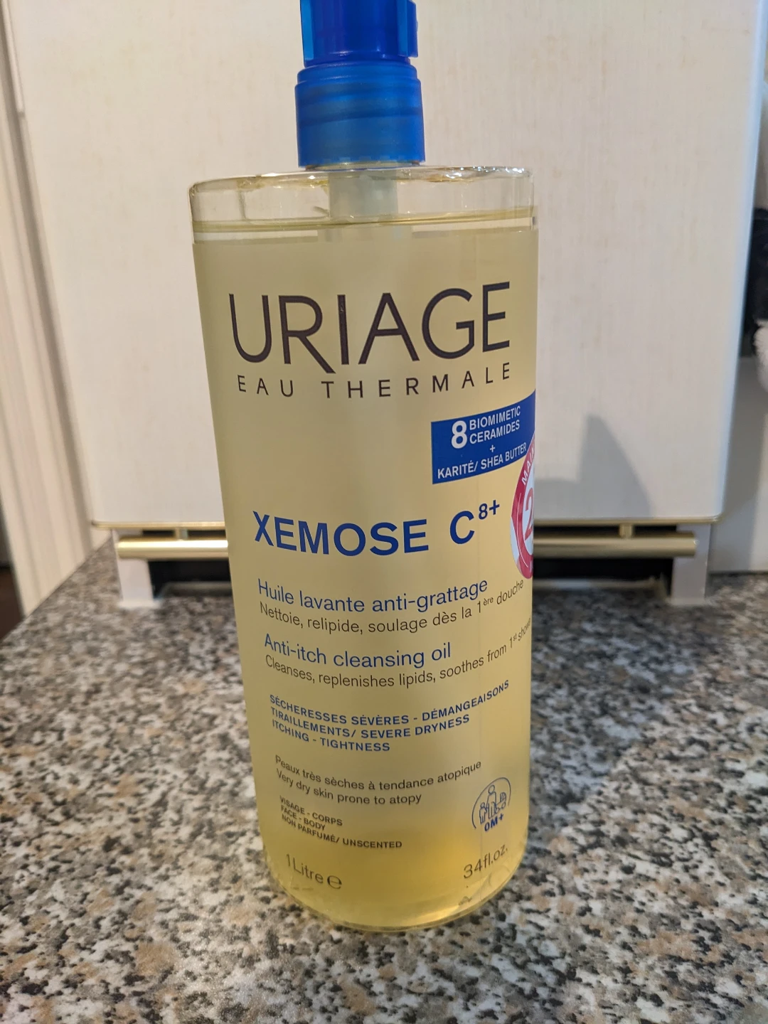 Brand New Uriage Xemose C+ Anti-itch Cleansing Oil 1 Litre - photo 2