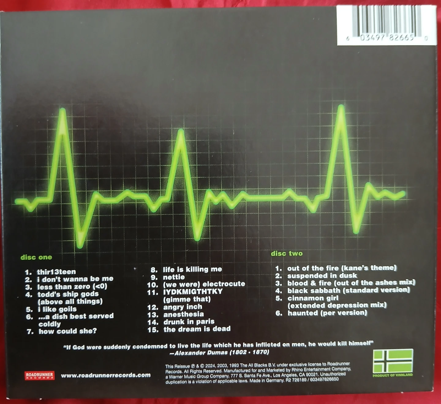 Type O Negative - Life Is Killing Me CDs - photo 2