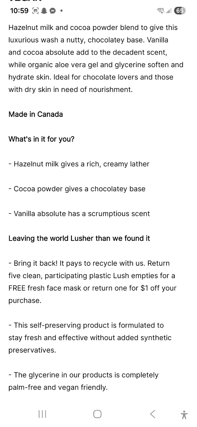 Lush Posh Chocolate Body Wash 50g - photo 2
