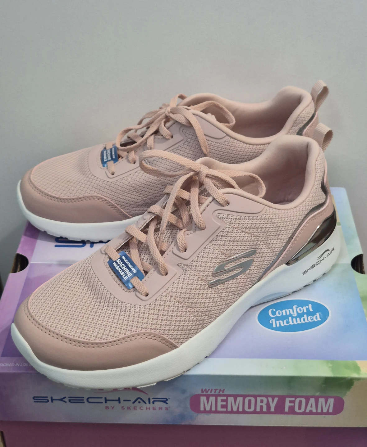 Skechers Women's Pink "Skech-Air" Memory Foam Sneakers