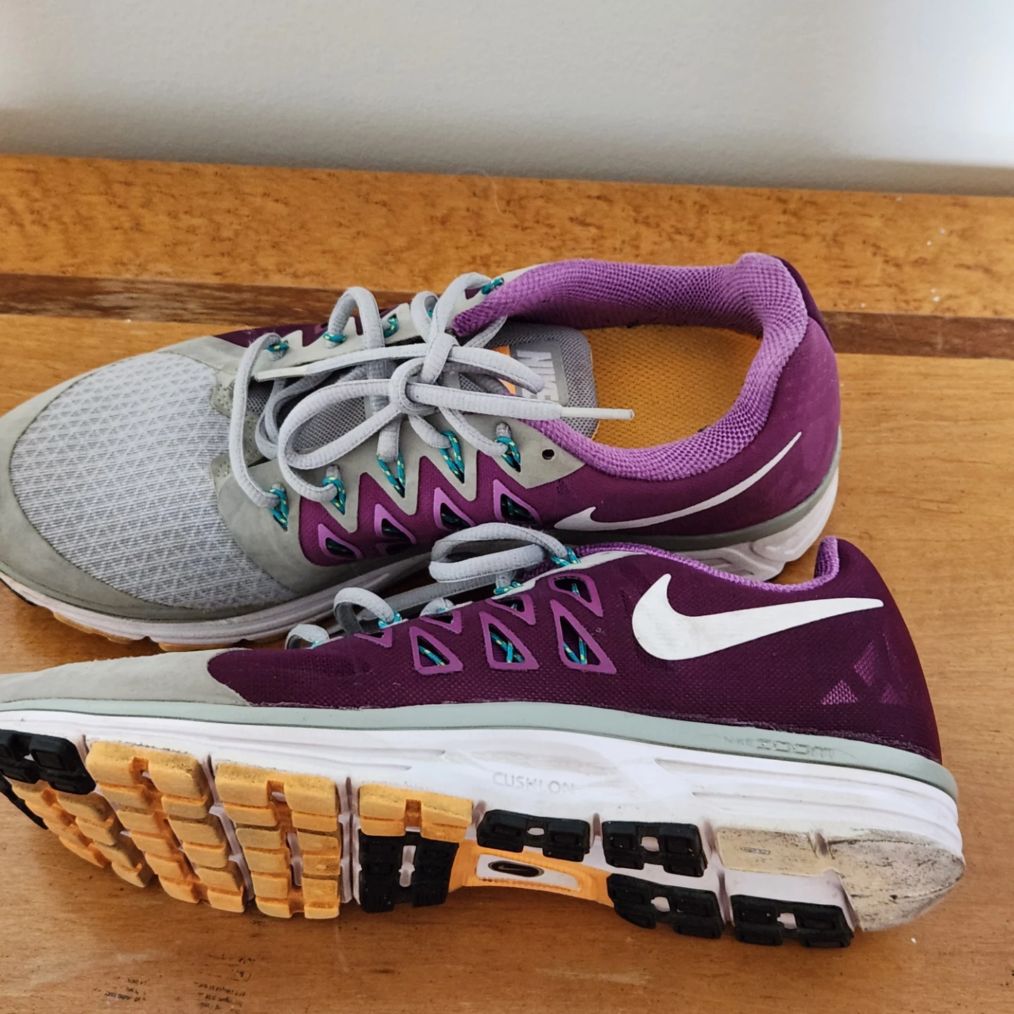 Nike Women's Running Shoes - Purple/Grey, Size 10 - photo 2