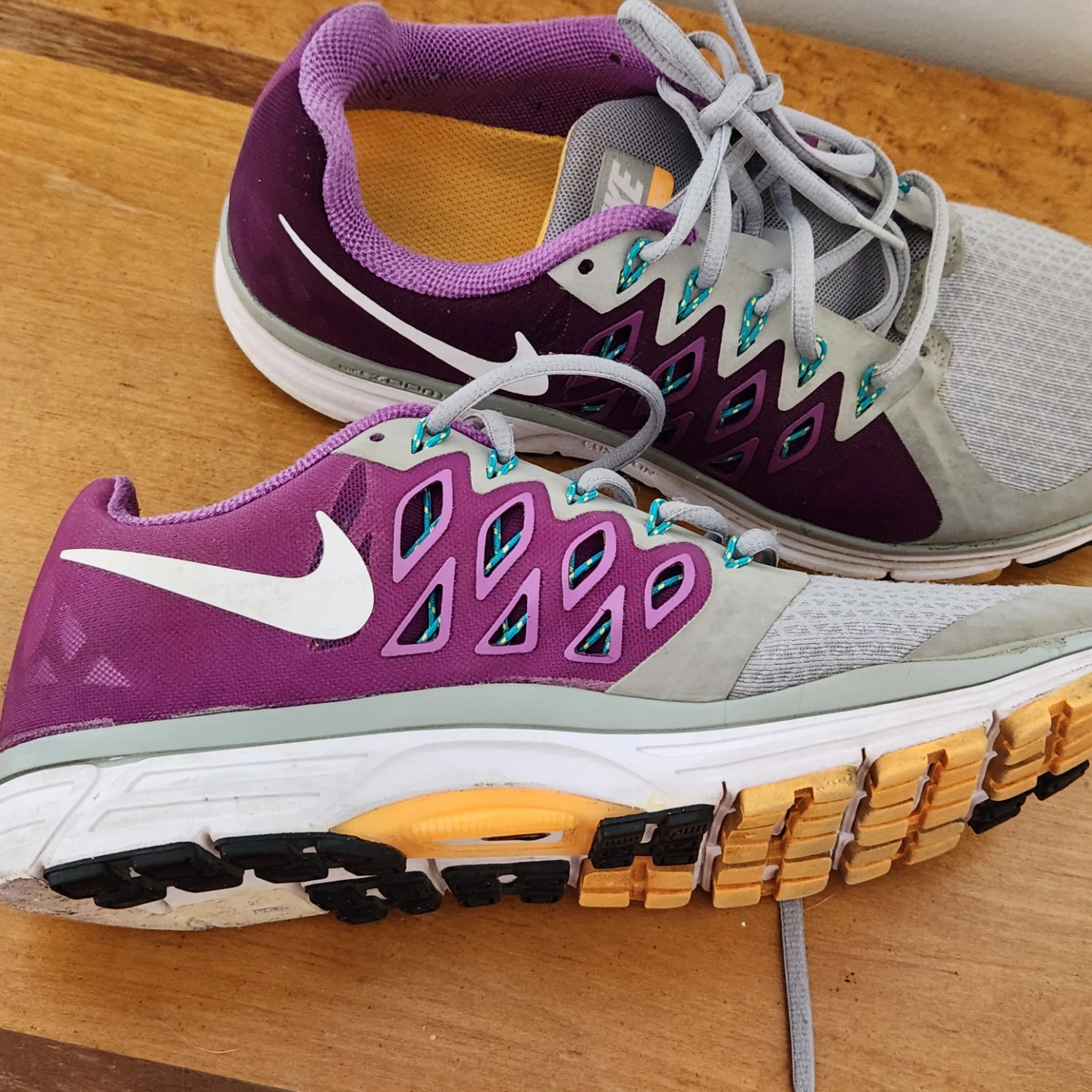 Nike Women's Running Shoes - Purple/Grey, Size 10 - photo 3