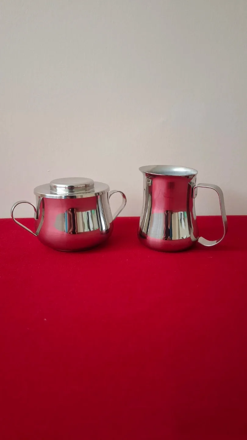Vintage Italian Nanni P&B Stainless Steel Espresso Set - photo 5