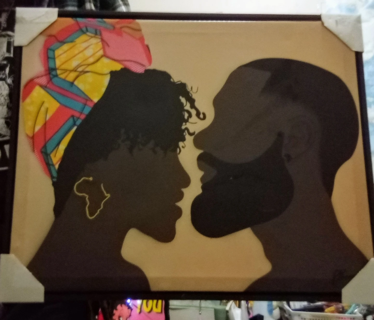 Canvas Print - Silhouette of Couple