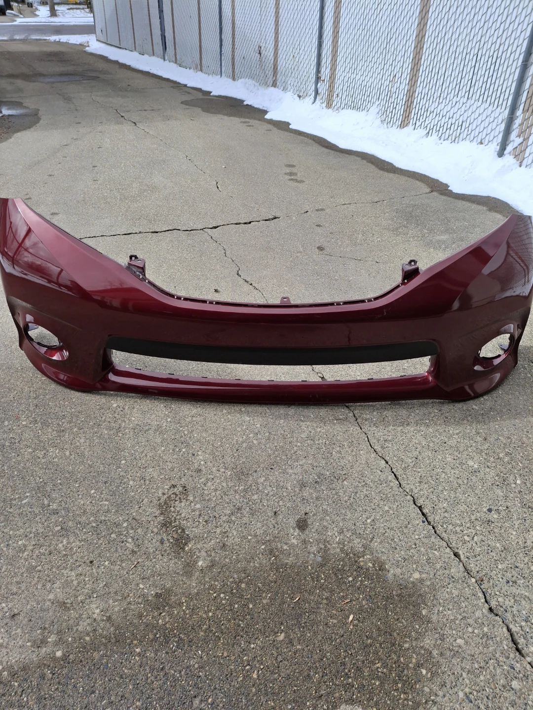 Burgundy 2011-2014 Sienna Toyota Front Bumper - photo 3