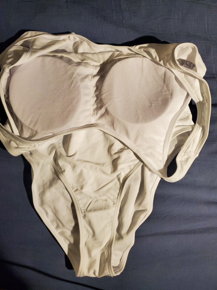 SHEIN White One-Piece Swimsuit XL - photo 2