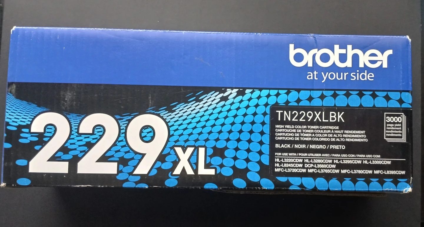 Brother TN229XLBK High Yield Black Toner Cartridge