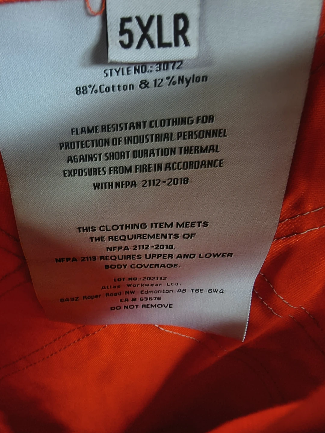 Atlas Workwear Flame Resistant Coveralls 5XL - photo 3