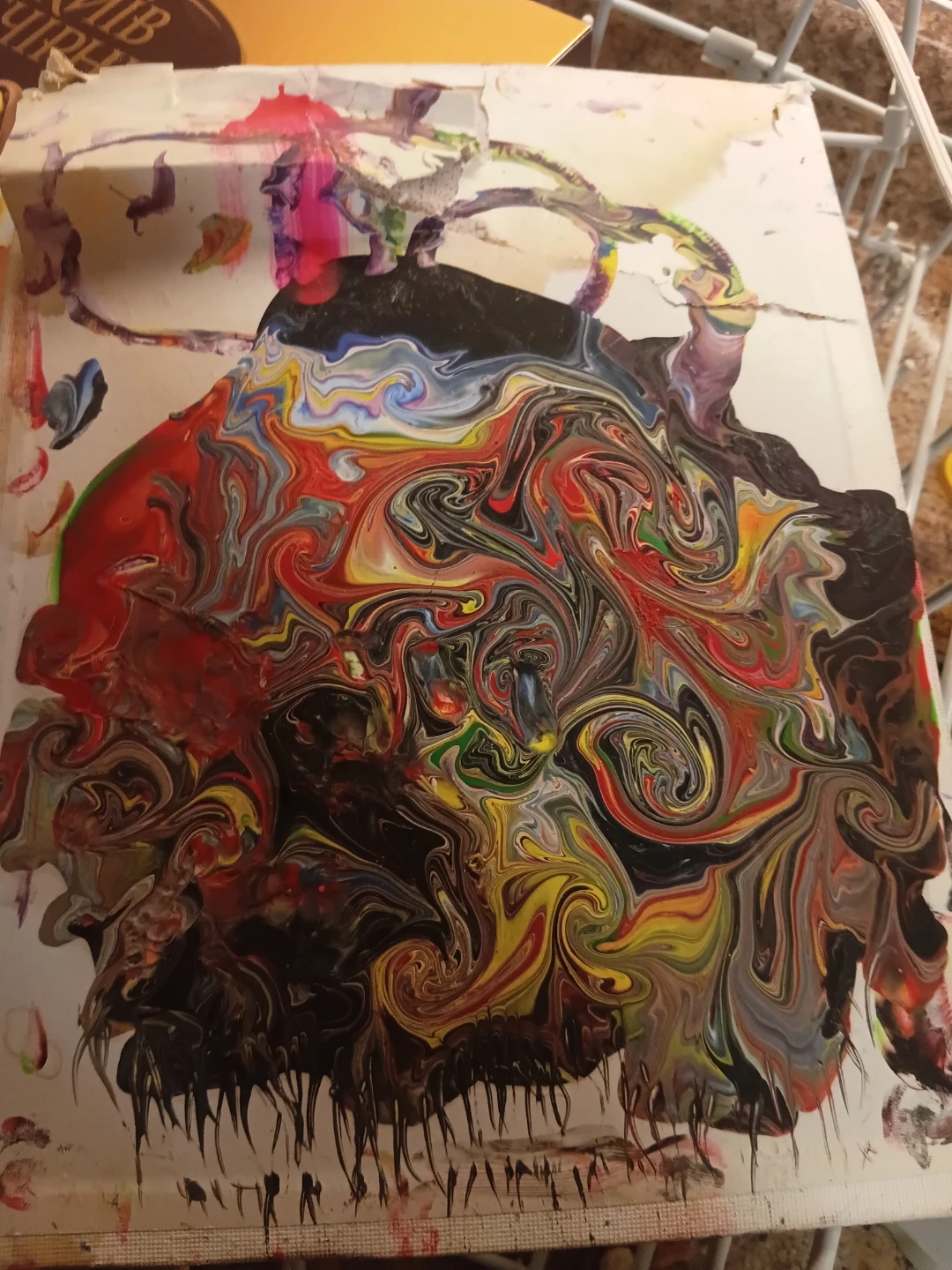 Abstract Art Pour Painting