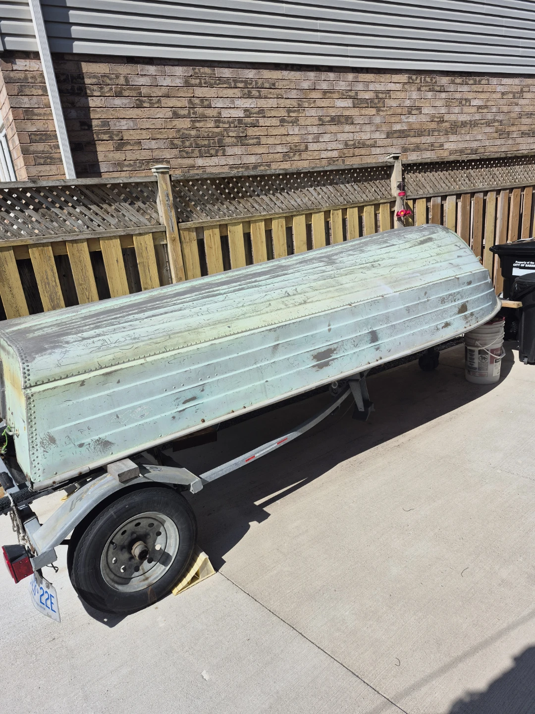 14 Ft Aluminum Boat set