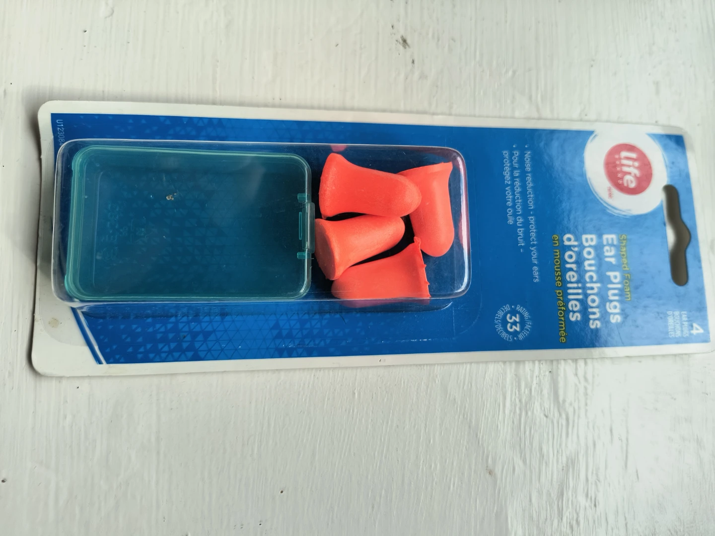 Never opened Life Ear Plugs with Case