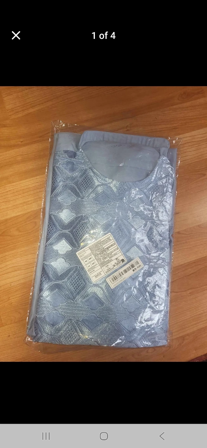 Light Blue Embroidered Kurta