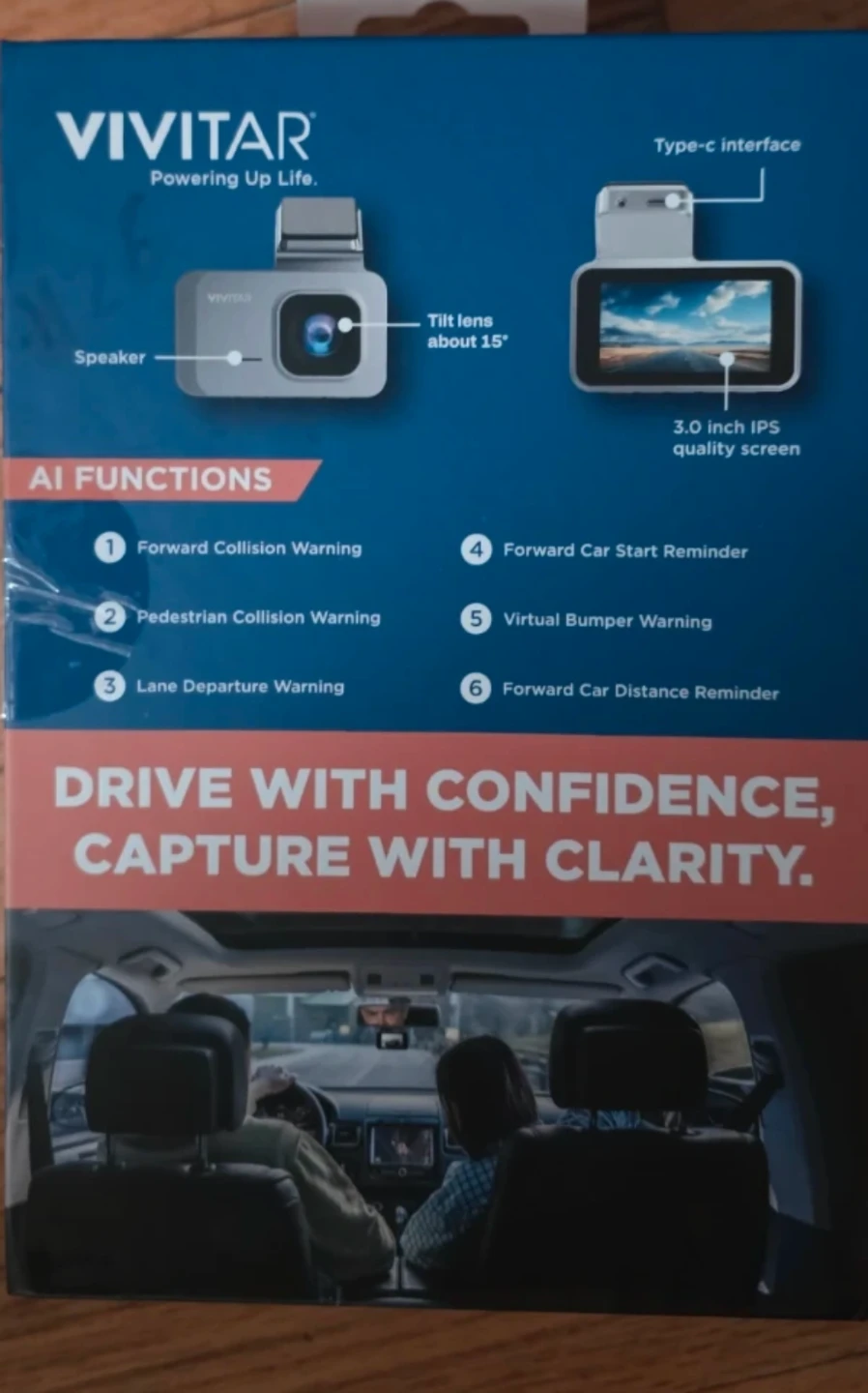 Vivitar AI DriveCam HD Two-way Dash Cam - photo 2