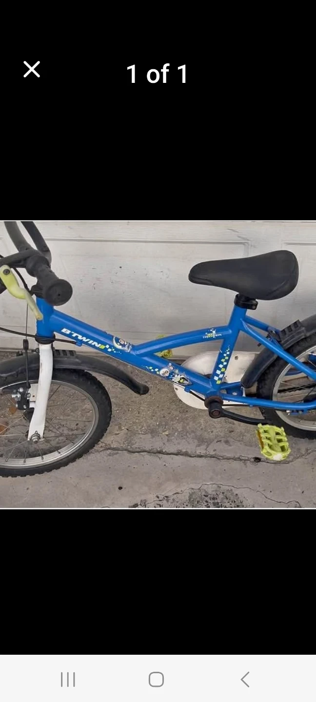 BTWIN Kids Blue Bike