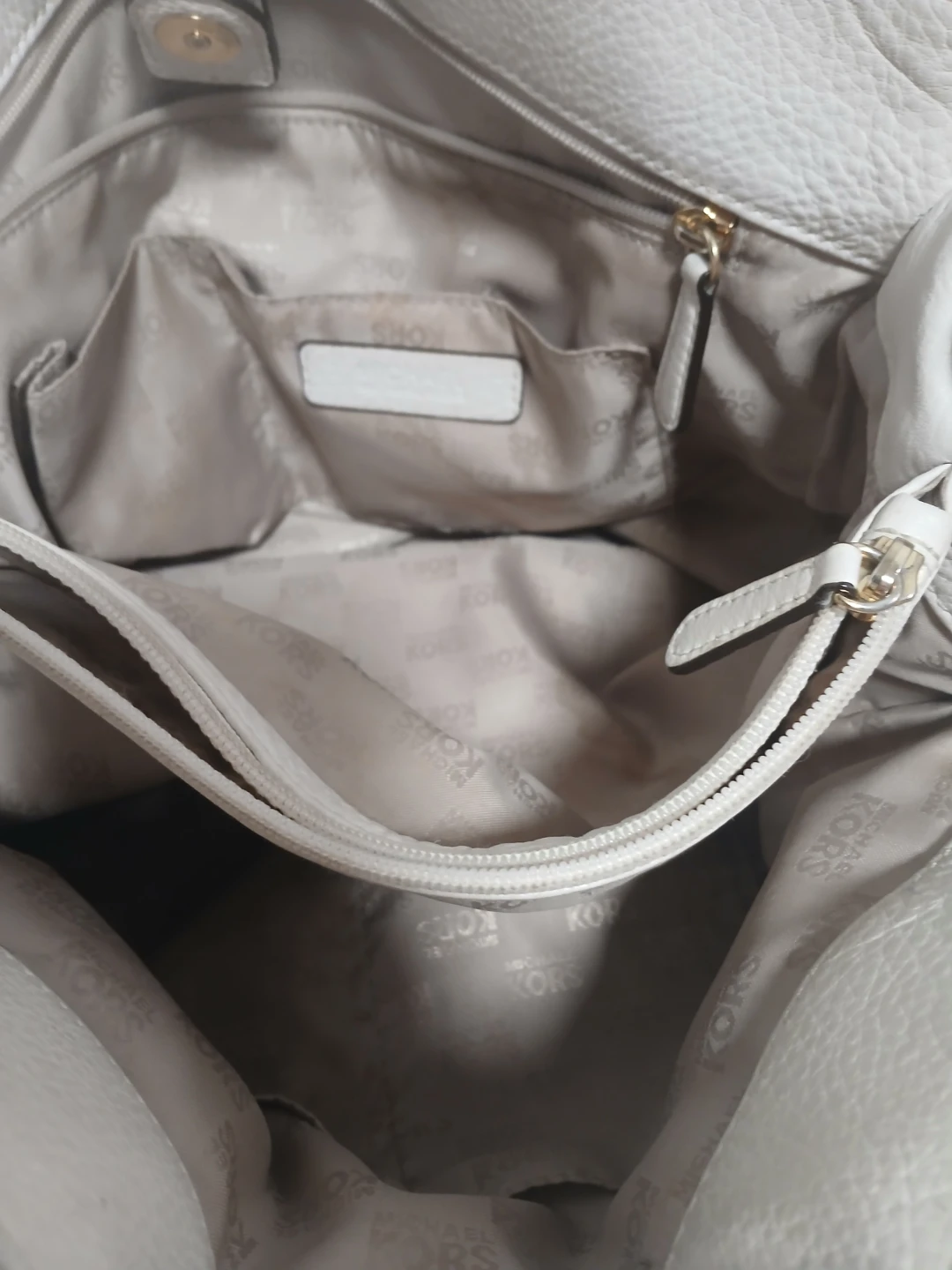 Michael Kors Cream Leather Handbag - photo 3