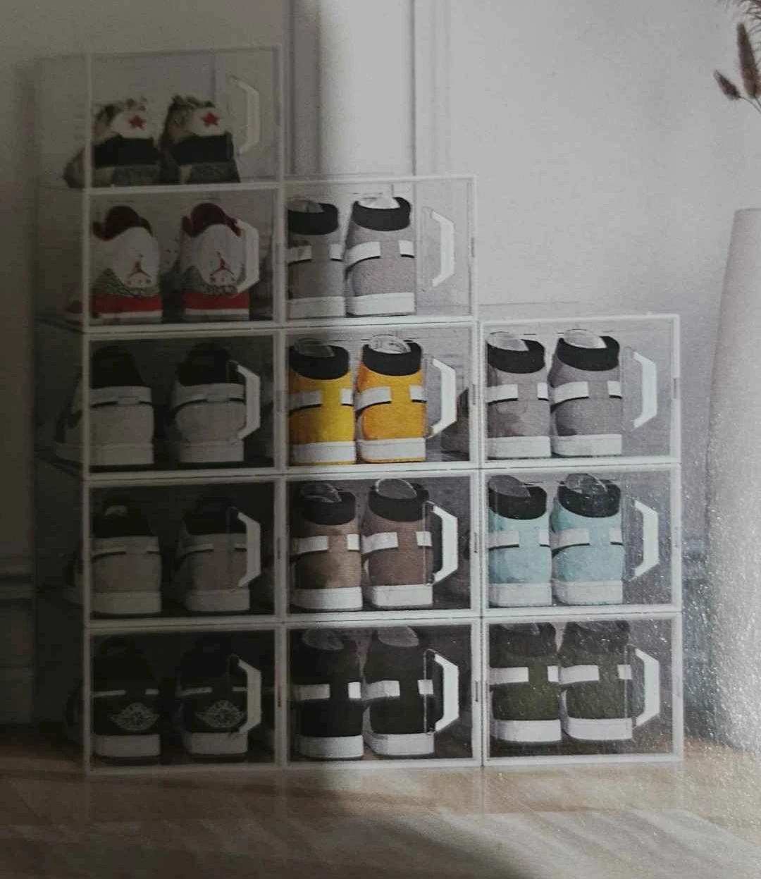 Clear Shoe Storage Boxes - 12 boxes