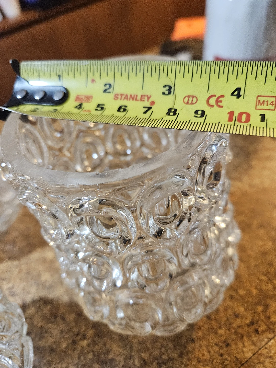 Set of 3 Vintage Clear Glass Candle Holders - photo 5