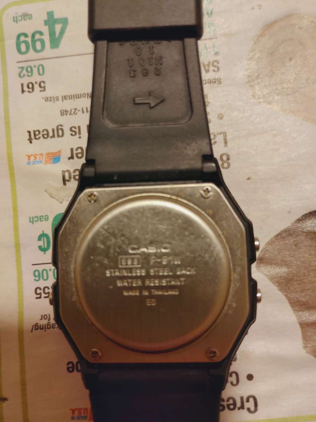 Casio F-91W Vintage Digital Watch - photo 2