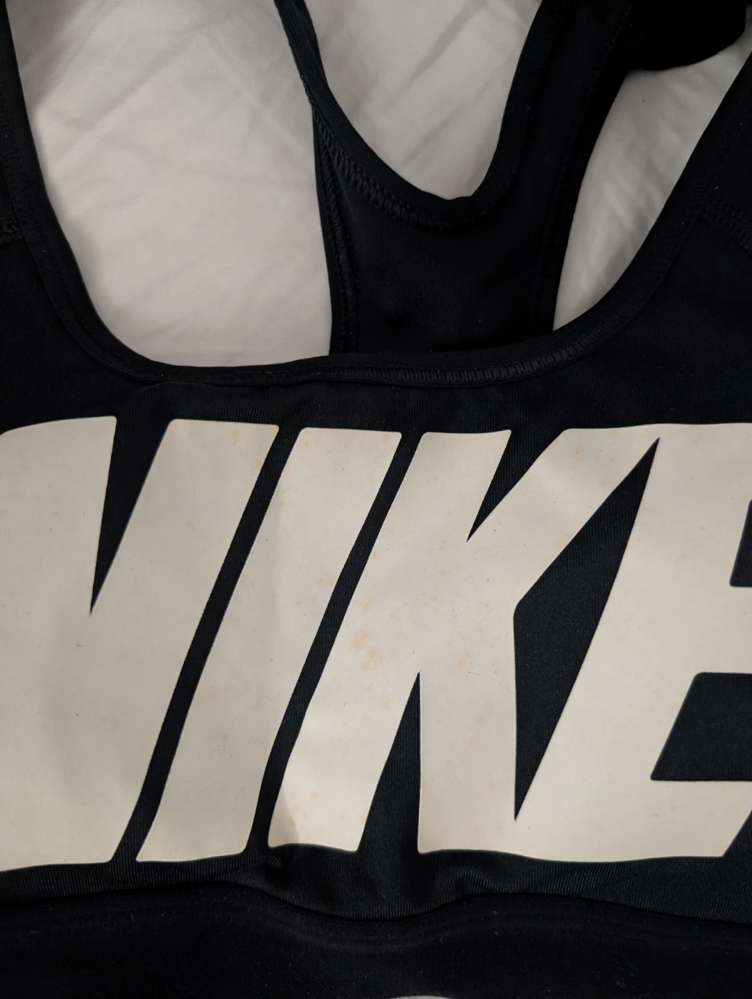 Nike Logo Dri-Fit Sports Gym Yoga Bra Black Racerback 90cm - photo 2