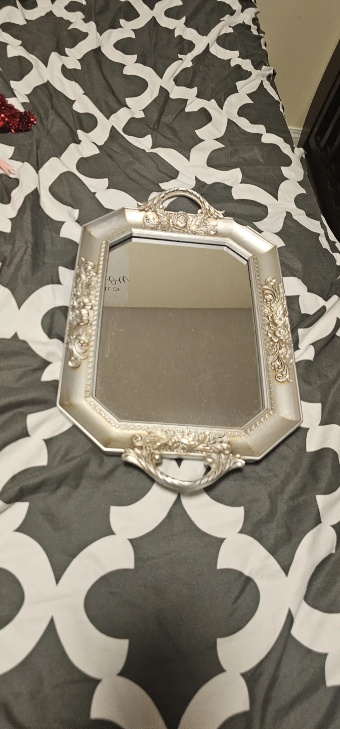 Ornate Decorative Tray Mirror