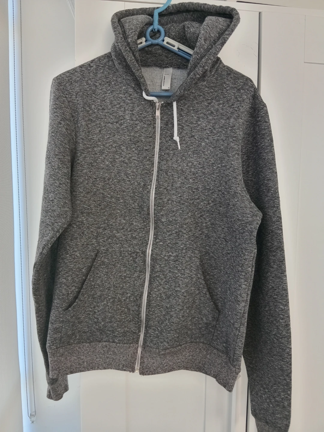 American Apparel Grey Zip-Up Hoodie