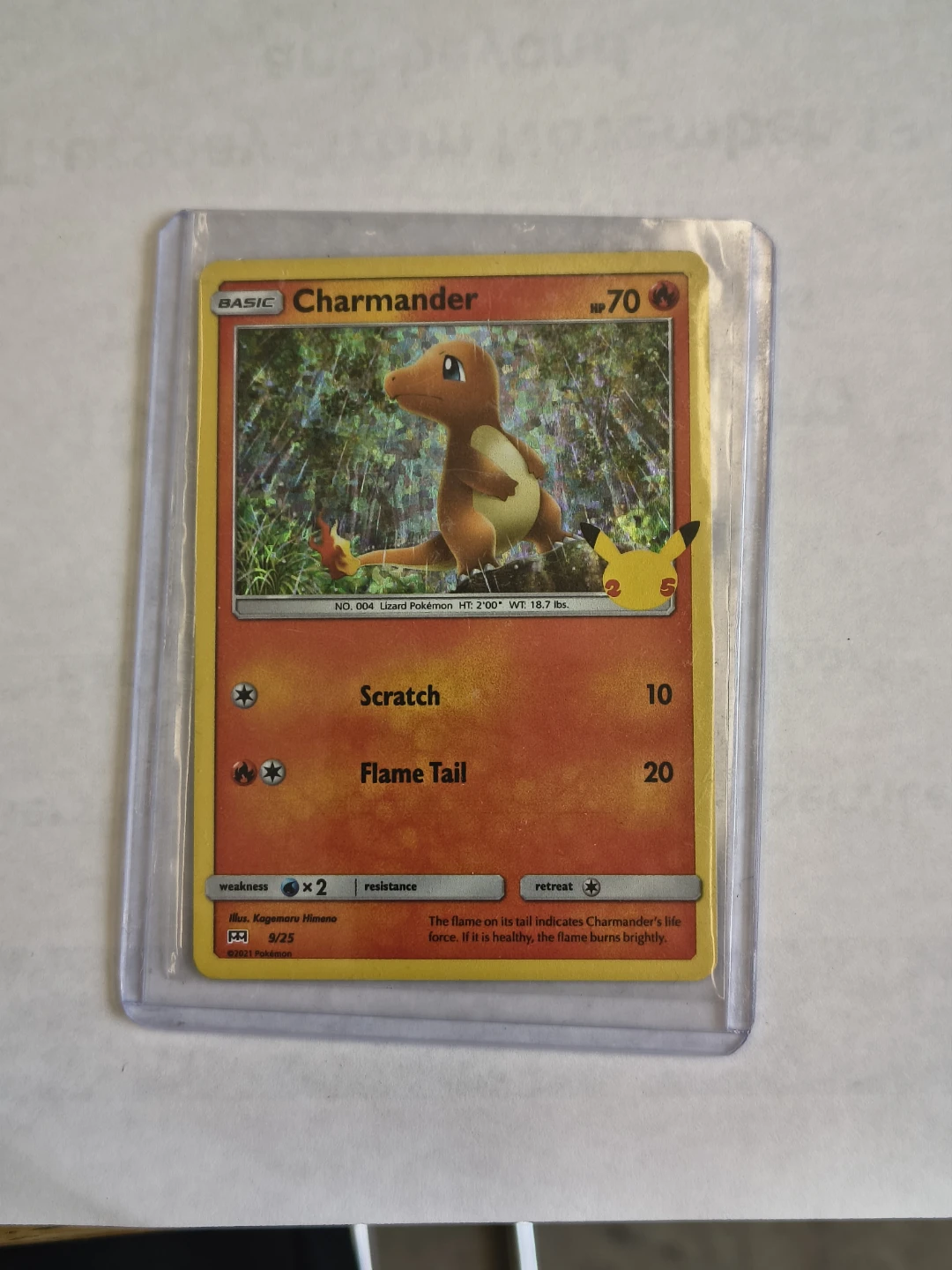 Charmander - 9/25 - McDonald's 25th Anniversary Promos  NM holo