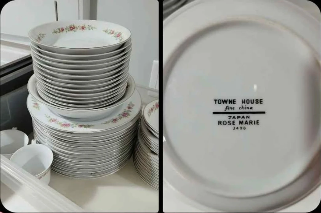 TOWNE HOUSE fine china JAPAN ROSE MARIE 3496