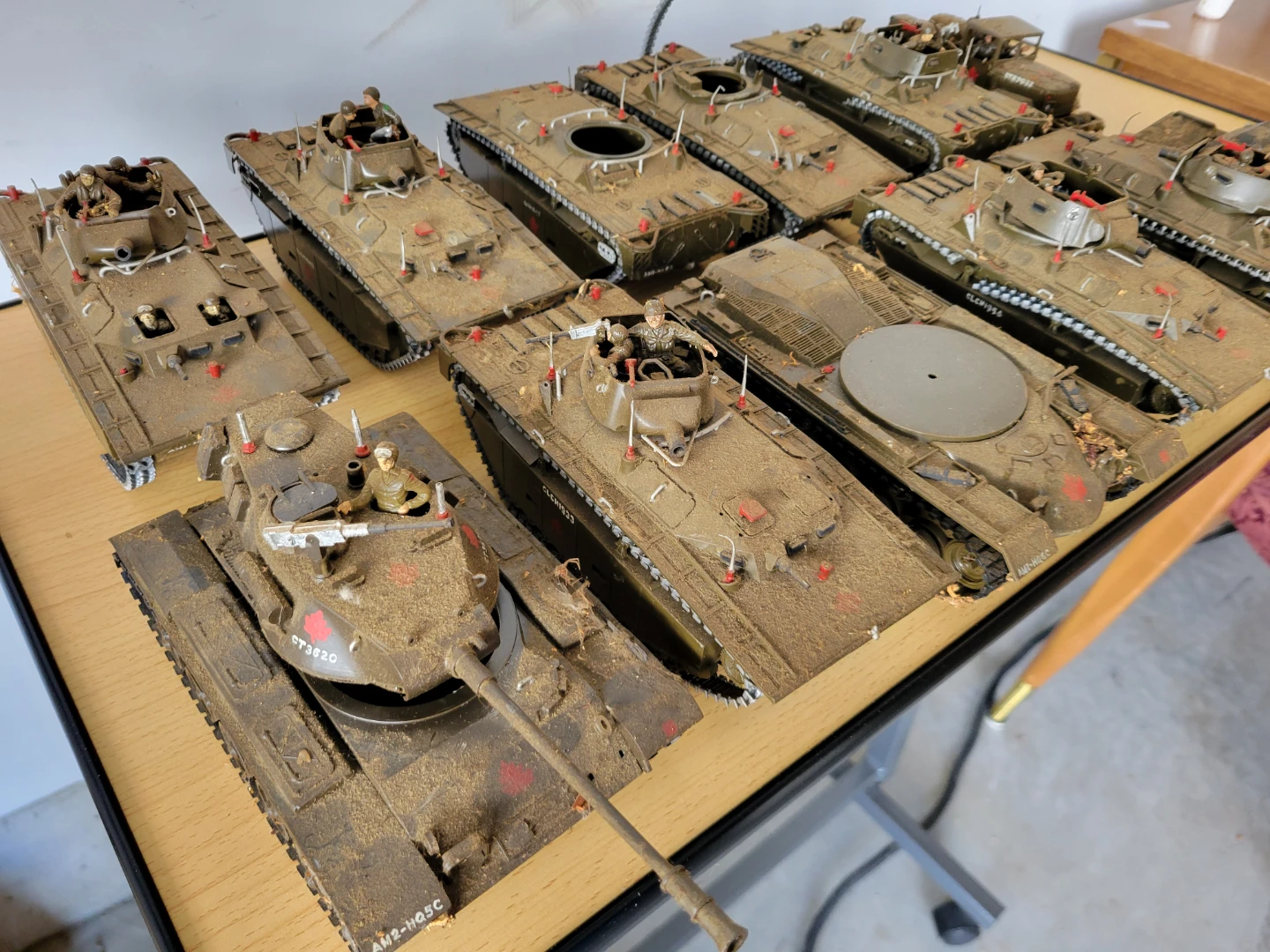 Large Vintage Canadian Army Model Collection - As-Is
