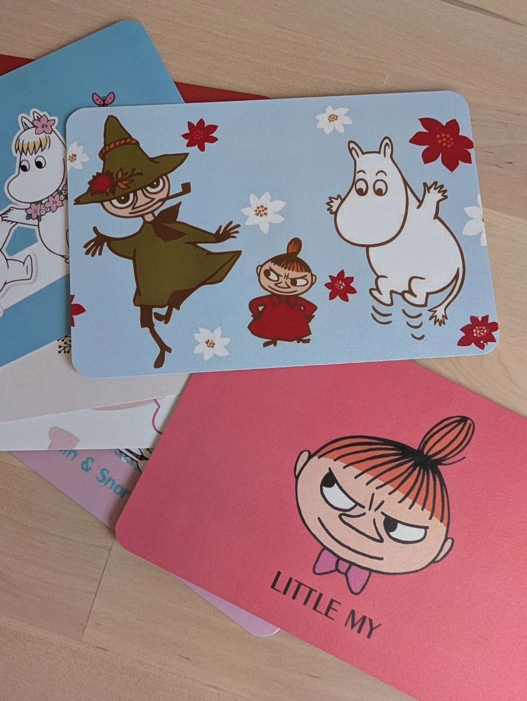 Moomin Snorkmaiden and friends black cards new
