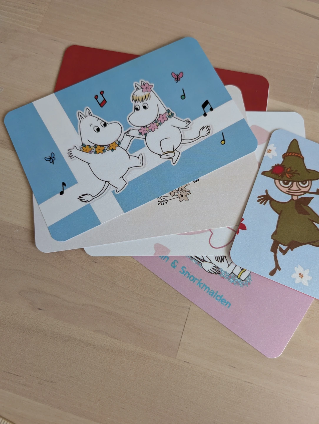 Moomin Snorkmaiden and friends black cards new - photo 2