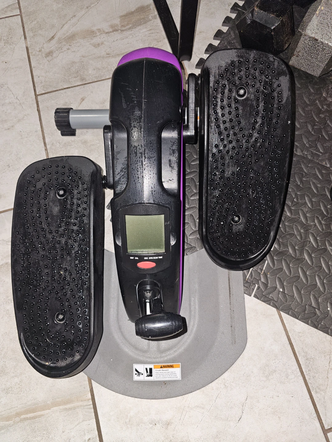 Black and Purple Mini Stair Stepper Exercise Machine - photo 2