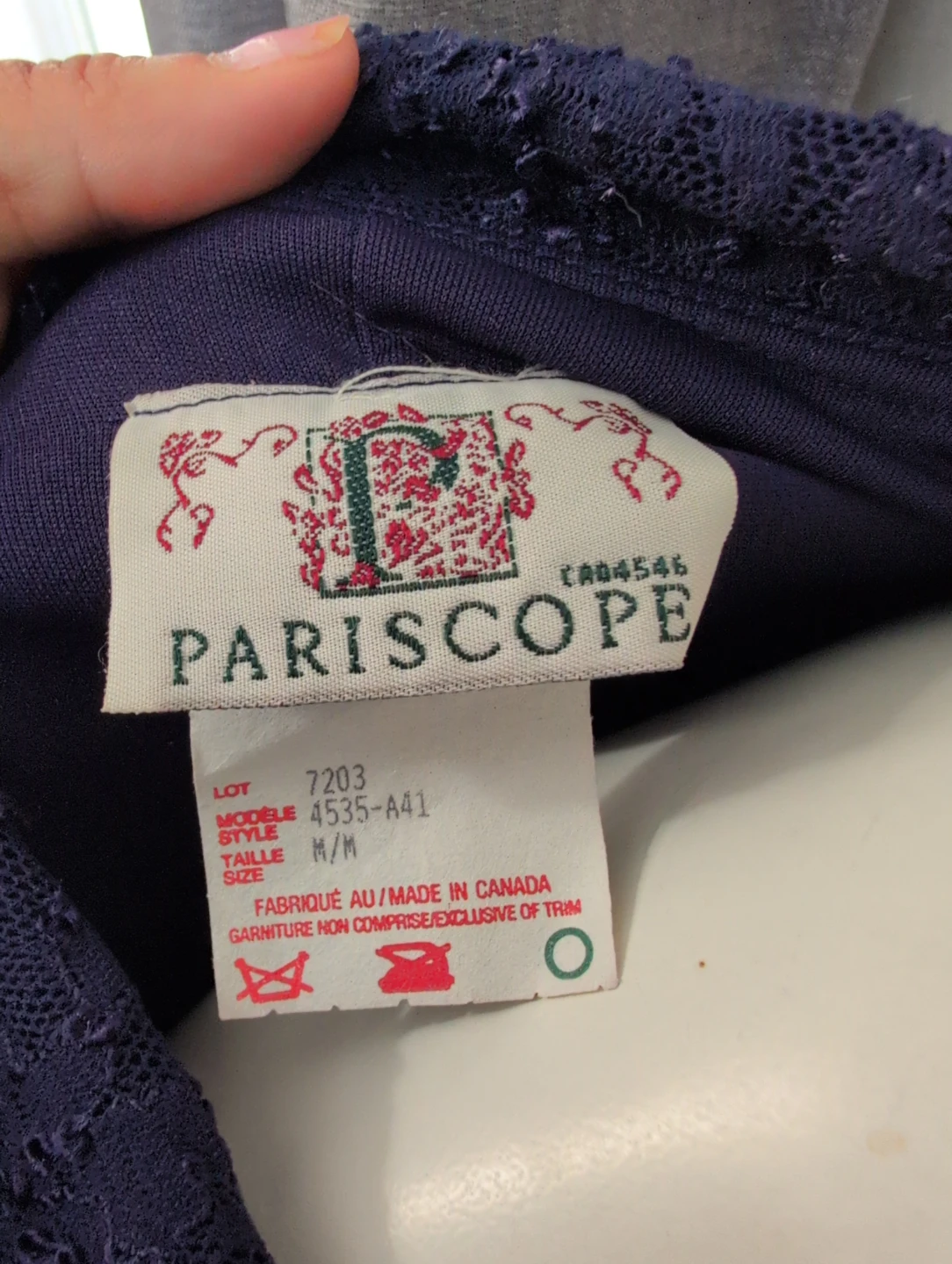 Pariscope Navy Blue Textured Short Sleeve Dress - M/M - photo 4