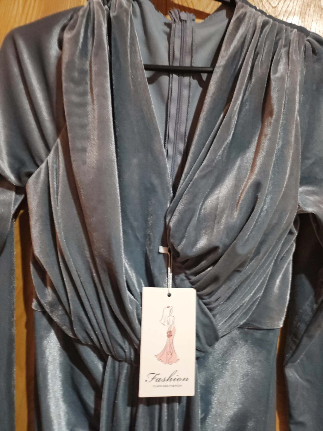 Velvet Long Sleeve Maxi Dress - photo 3
