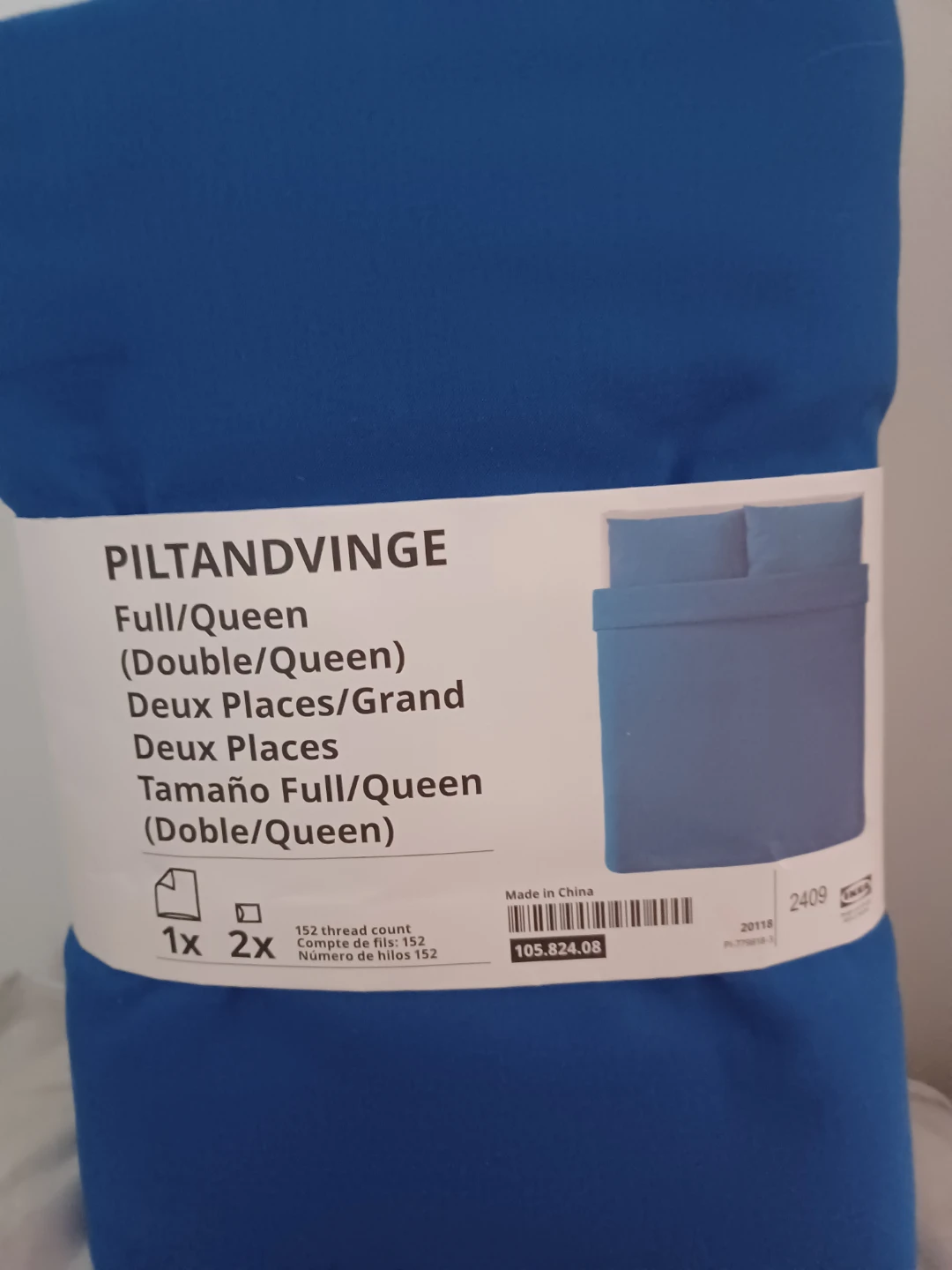 IKEA PILTANDVINGE Full/Queen Duvet Cover Set - Blue - photo 2