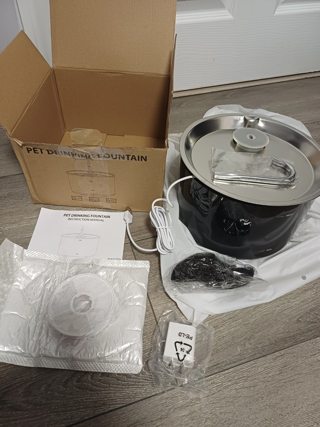 Stainless Steel Pet Drinking Fountain - photo 2